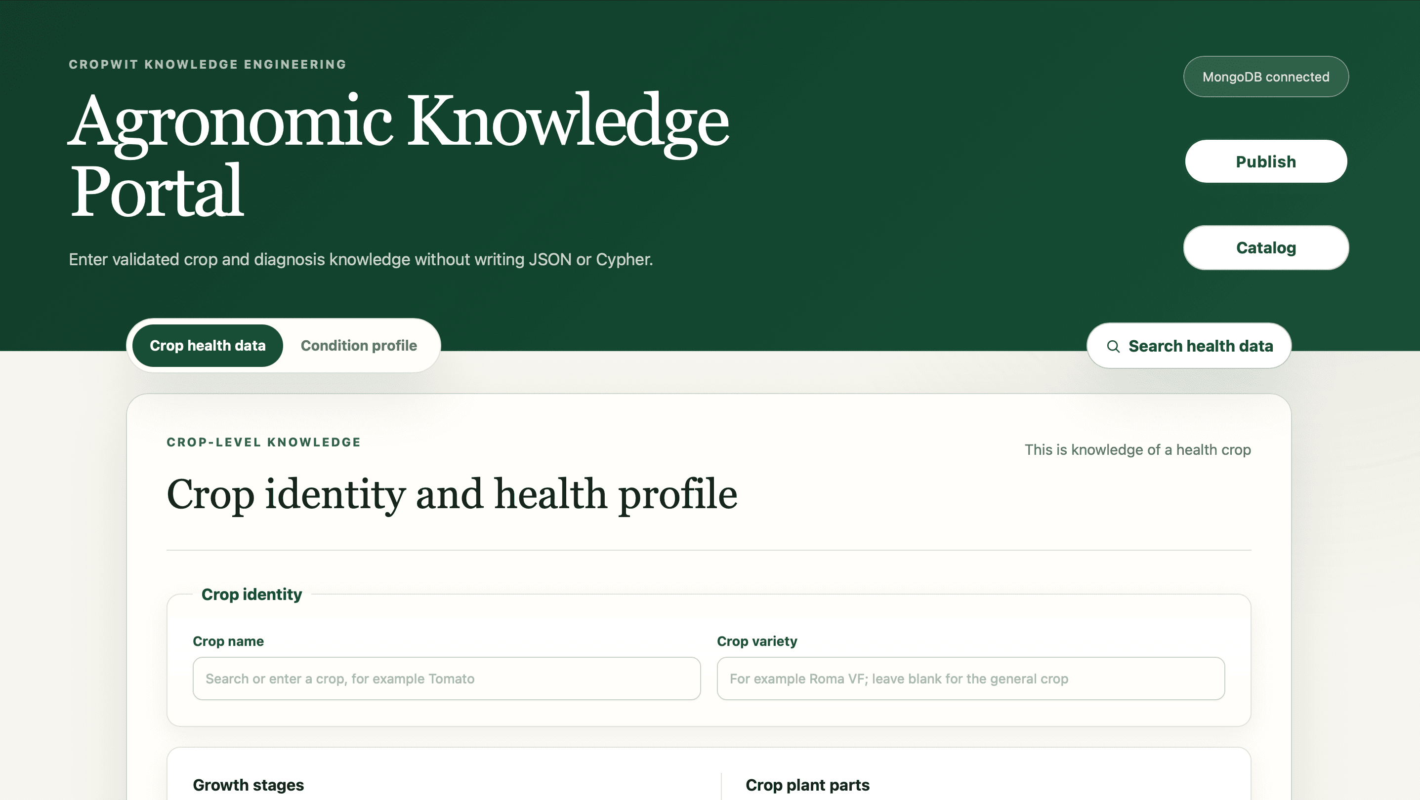 CropWIT Agronomic Knowledge Portal